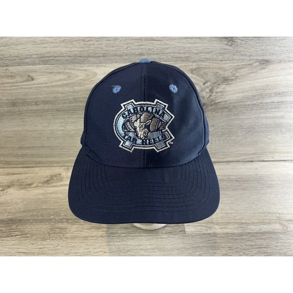 Vtg Logo 7 North Carolina UNC Tar Heels Snapback Hat‎ Cap Adult OSFM Embroidered